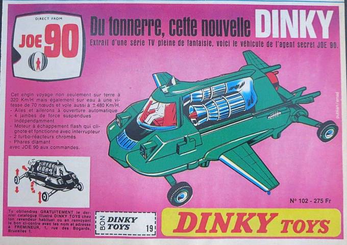 Dinky Toys 102 Joe 90 Gerry Anderson 1968 Framed A4 Size Poster Advert Shop Sign 